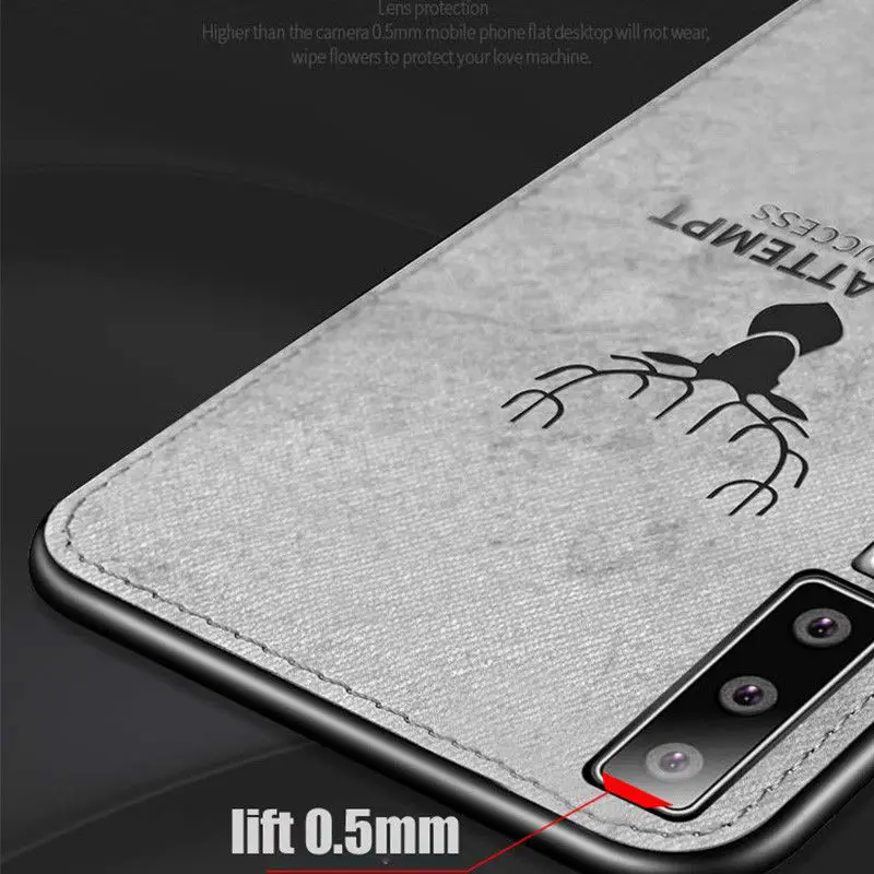 Тканевый чехол для samsung Galaxy S10 S10e e S9 S8 A7 A9 J4 J6 A6 A8 плюс Note 9 8 S7 край Холст Кожа Мягкий силиконовый чехол-накладка олень