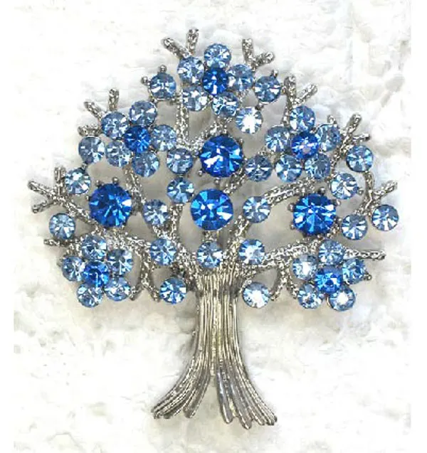 12 шт./лот оптовая продажа броши в виде рождественской елки со стразами модная