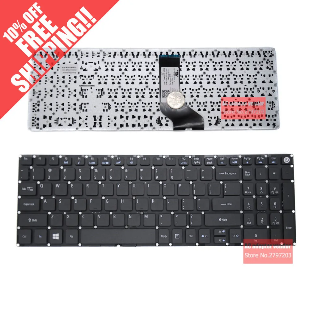 Фото Новый заменить для Acer E5 573 г 522 77 752 V3 574G F5 572G ноутбука встроенная клавиатура|keyboard for