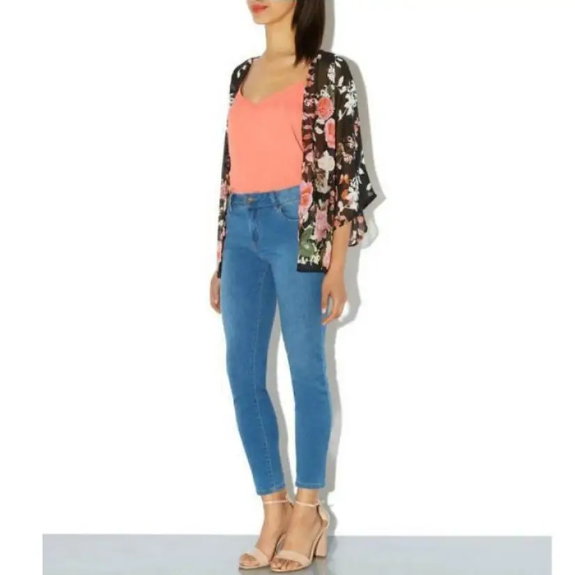 VOT7 2018 Изысканная пикантная обувь осенняя куртка Винтаж свободные Цветочные шаль