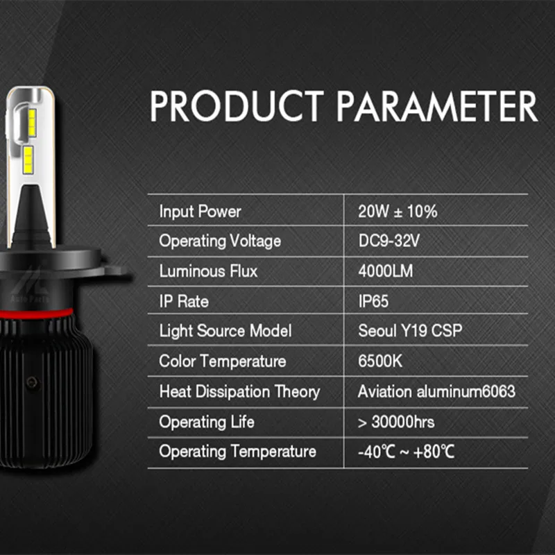 Xenplus H4 светодиодный двойные цвет H7 фар H11 H13 H9 9005 9012 5202 Автомобильный свет лампы CSP 40