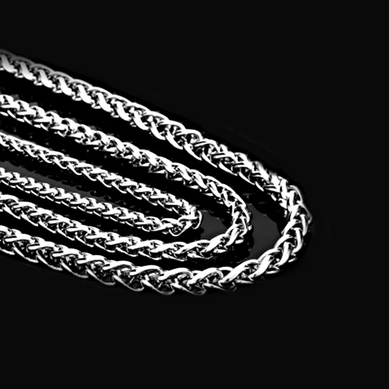 2018 Trendy Keel Link Chain Necklace For Men Women Titanium Stainless Steel Jewelry 3mm 4mm 5mm Width VN050 | Украшения и