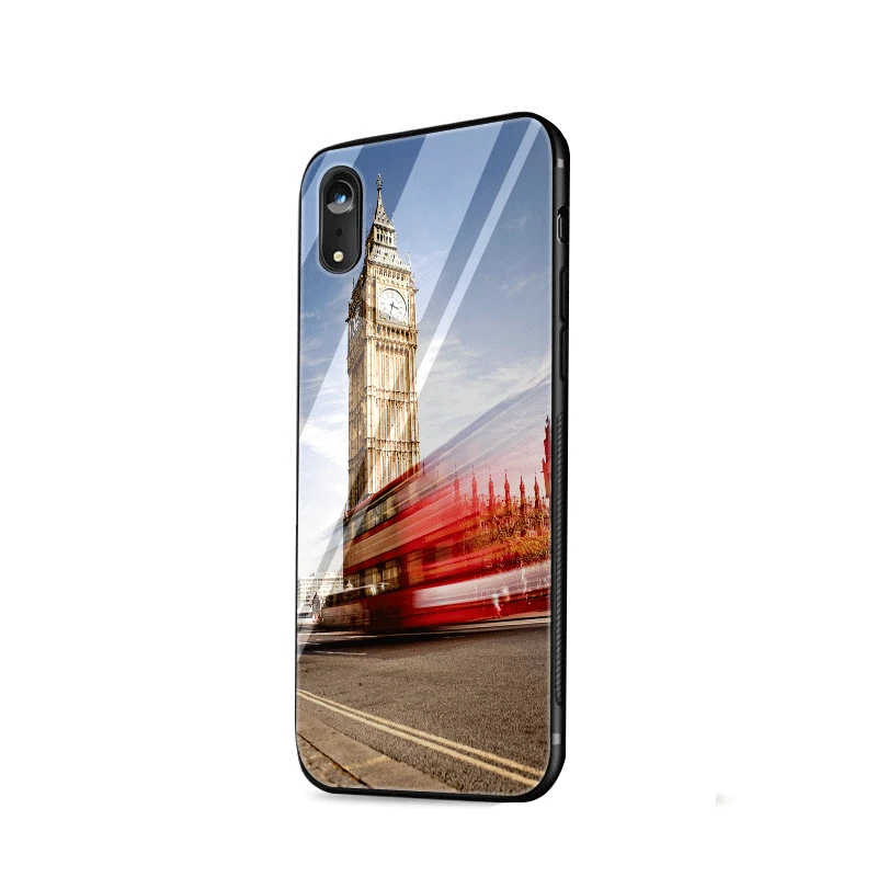 Чехол из закаленного стекла с британским флагом Union Jack для iPhone X XS XR Max 6 6s 7 8 Plus 5 5S SE |