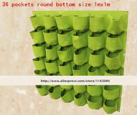 36 round pockets Pocketgarden подвесные горшки для растений, настенный горшок, вертикальные садовые цветочные горшки и кашпо, подвесные горшки для цветов, Садовые принадлежности - Цвет: 36 round pockets