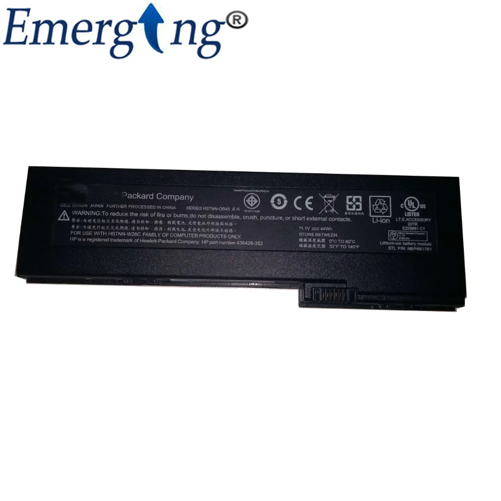 Новый оригинальный аккумулятор 11 1 В 44 Вт ч для ноутбука HP EliteBook HSTNN OB45 OT06 2710p 2730 2740p