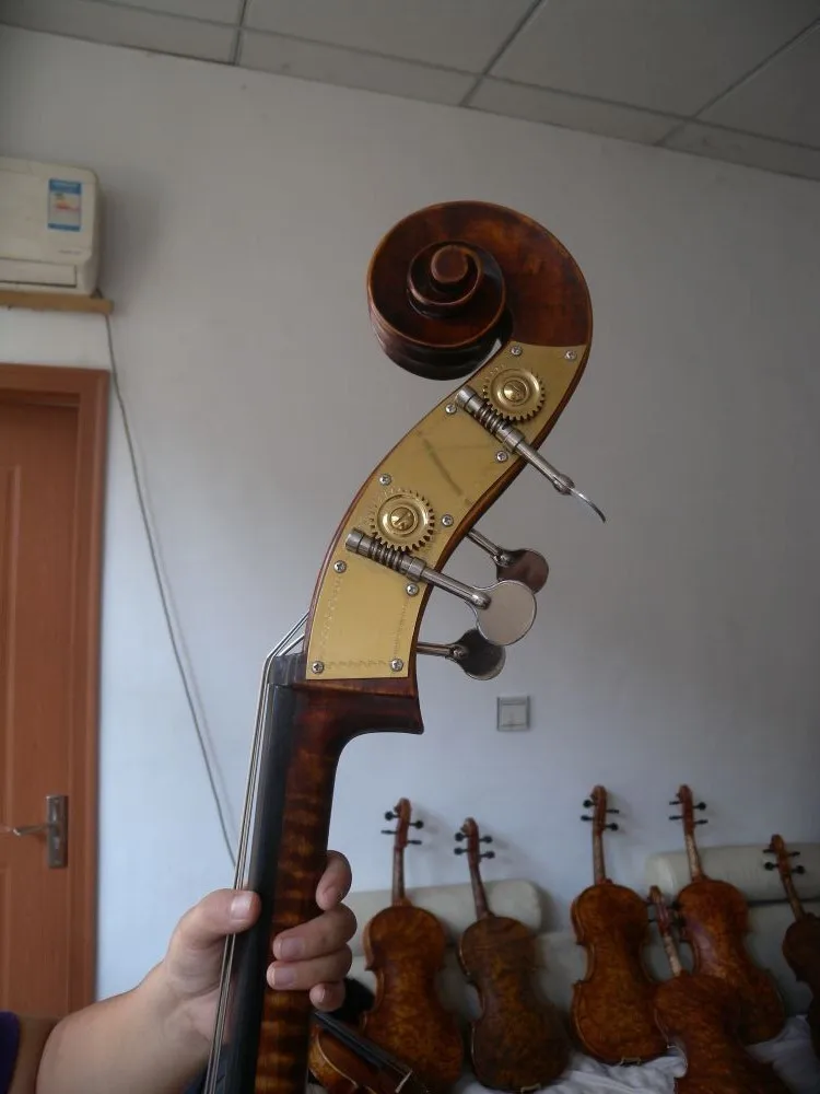 Вертикальный контрабаса 100 лет Ель клена Древесины Мощный звук 3/4 | Спорт и