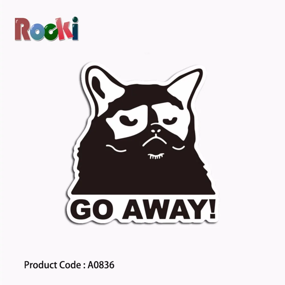 Стикеры гордый зверек закрытым выражение глаз портативный водонепроницаемый