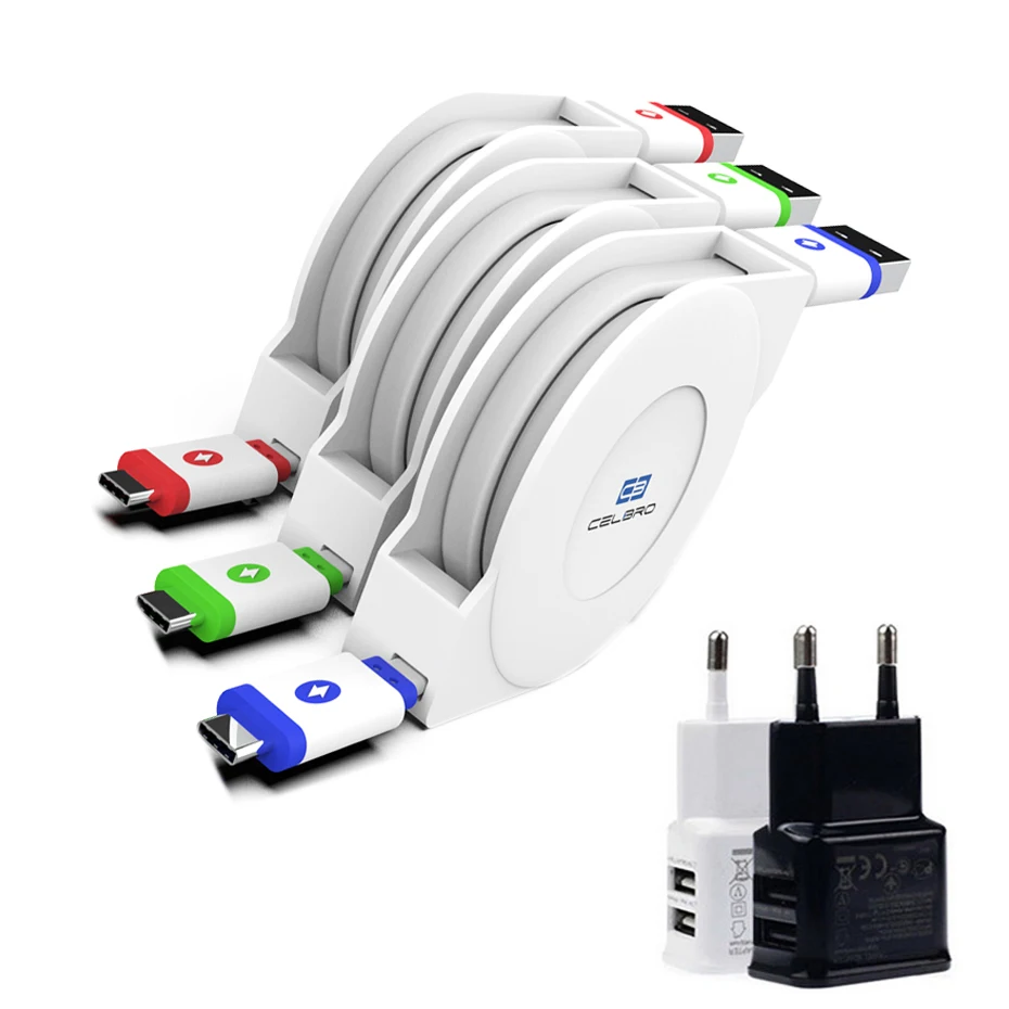 Выдвижной зарядный кабель Usb type C 2 3 м метр для Oneplus 7 Pro 6 T 6 nintendo s nintendo Switch type c Tipe C зарядное устройство Usb Kablo
