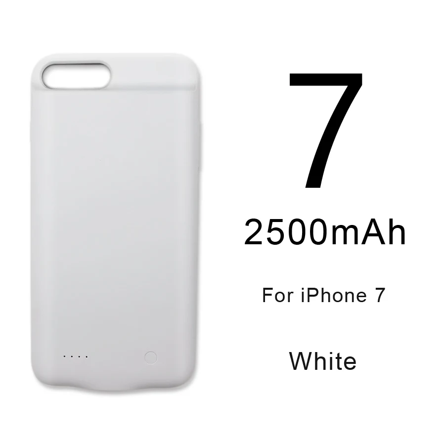 HORUG чехол для зарядного устройства для iPhone 6, 7, 8, 6s Plus, чехол для аккумулятора, внешний аккумулятор, чехол для зарядки s, зарядное устройство, ультра тонкий внешний чехол - Цвет: For iPhone 7
