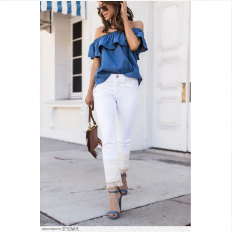 Женская футболка свободная с открытыми плечами без рукавов | одежда