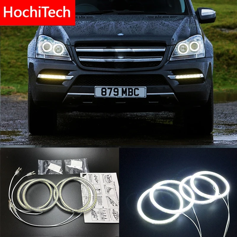 HochiTech для Mercedes-Benz GL-Class X164 GL450 2007-2012 ультра яркий SMD белый светодиод angel eyes лм гало