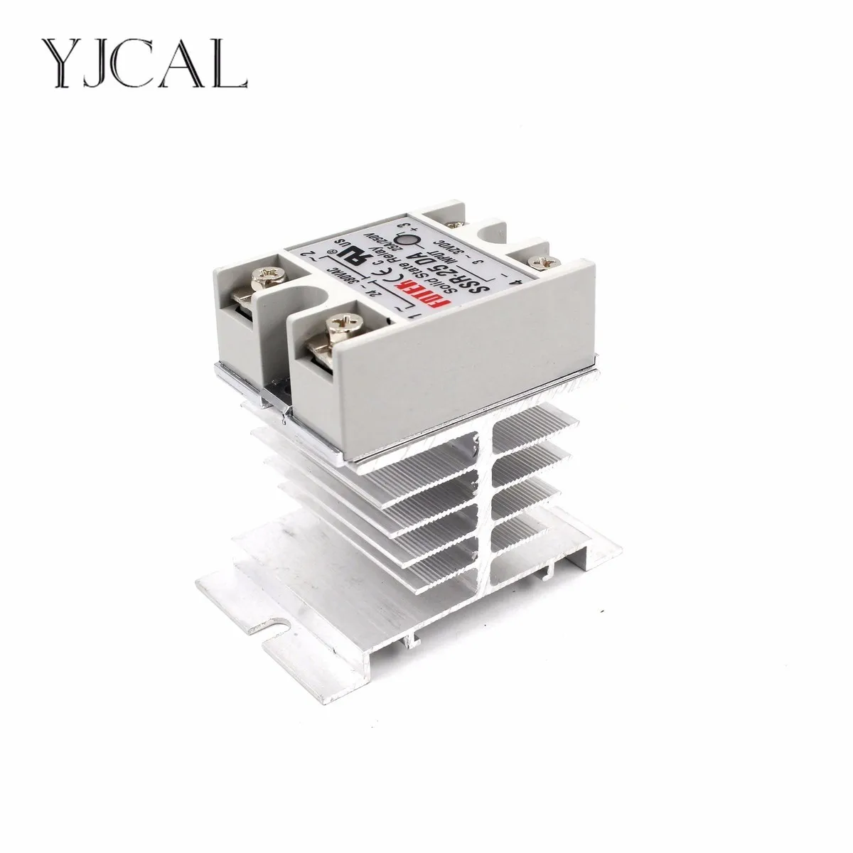 

Mini Single Phase Solid State Relay SSR Aluminum Heat Sink Dissipation Radiator Newest Rail Mount For 10A-40A Relay