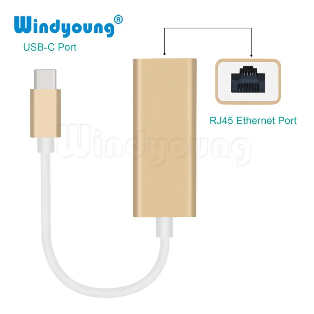 Ethernet адаптер USBC 10/100 Мбит/с Тип C RJ45|USB-хабы| |