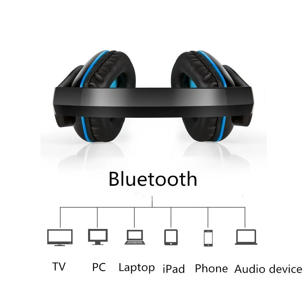 Игровые наушники KOTION B3506 Беспроводной Bluetooth наушники игровых гарнитур ПК Игровые наушники с микрофоном светодиодный свет для смартфона
