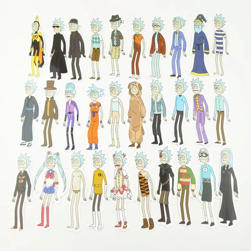 Забавная наклейка для автомобиля ноутбука велосипеда мотоцикла|sticker rick and morty|rick