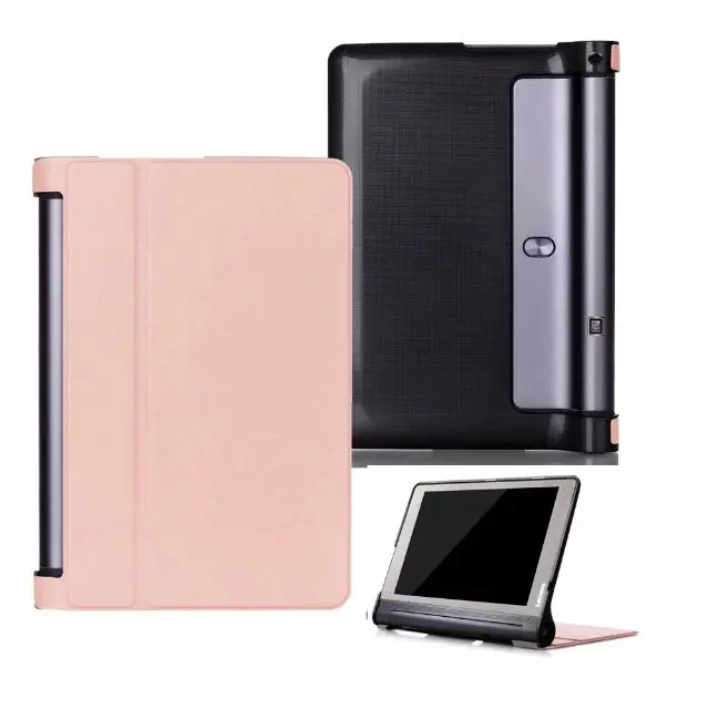 rose gold Чехол для lenovo YOGA TAB3 Plus 10," YT-X703 Yoga Tab 3 10 Pro X90/X90F/X90M/X90L чехол+ защита экрана+ стилус - Цвет: rose gold