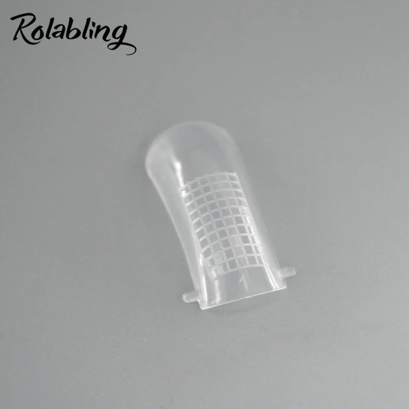 Rolabling 100 шт поддельные ногти прозрачный Французский полное покрытие акриловая Форма для ногтей со шкалой Инструменты Накладные декоративные ногти кончик накладной ноготь
