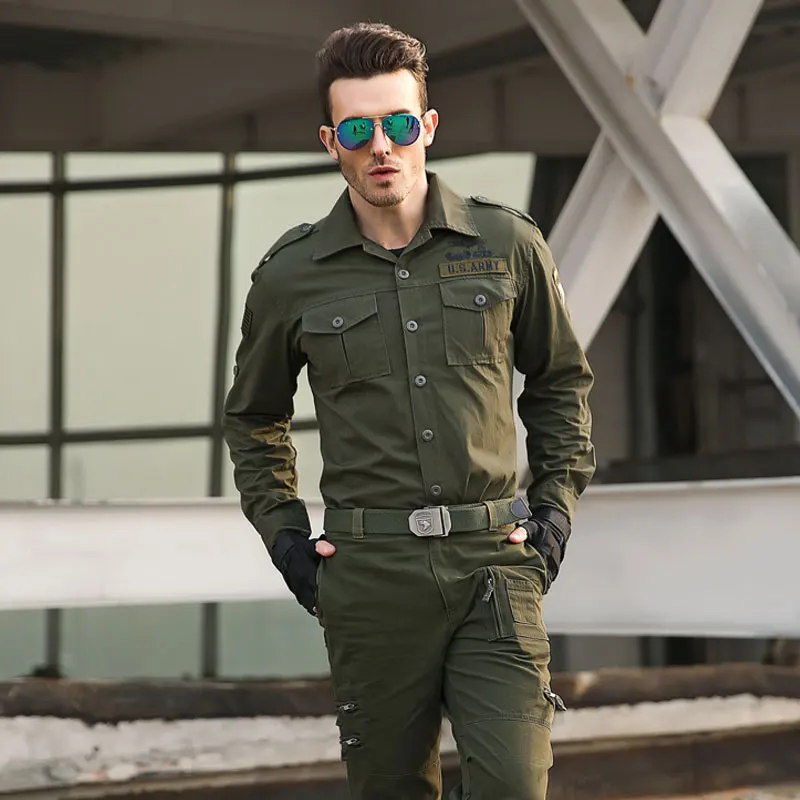Мужская тактическая рубашка 101 Airborne Division армейская топ бомбер камуфляжная одежда