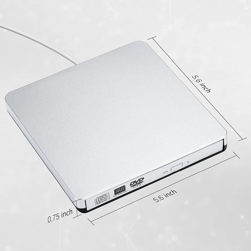 YaHey USB 2 0 расширенный привод CD/DVD RW ГОРЕЛКА Portatil для hp/Apple и водонепроницаемый