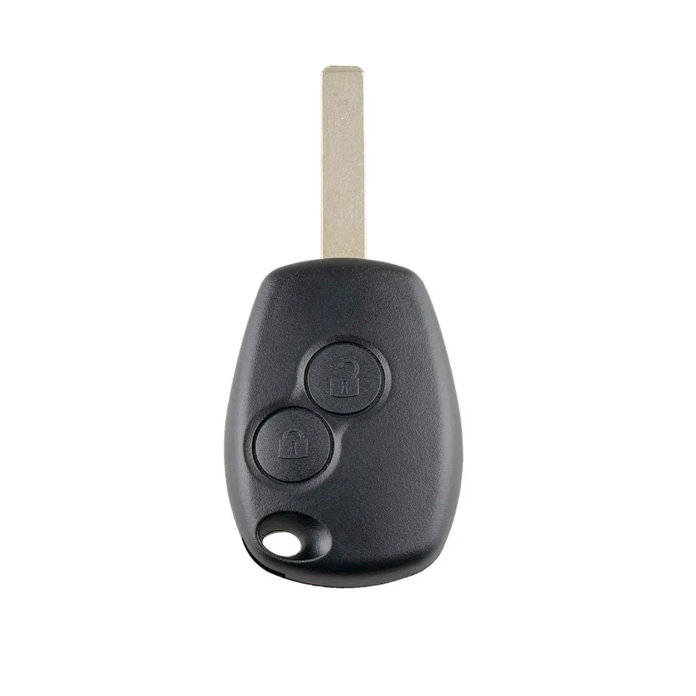 2/3 кнопки ключ чехол для Renault Modus Clio 3 Twingo DACIA Logan Sandero цельный Брелок дистанционного ключа оболочки замена VA2 лезвие