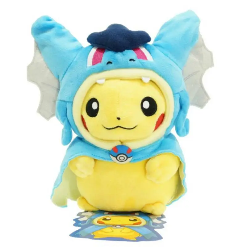 Мультфильм Gyarados косплей Пикачу Peluche Mega Charizard хлопок мягкие животные куклы детские плюшевые игрушки детские рождественские подарки - Цвет: Gyarados blue