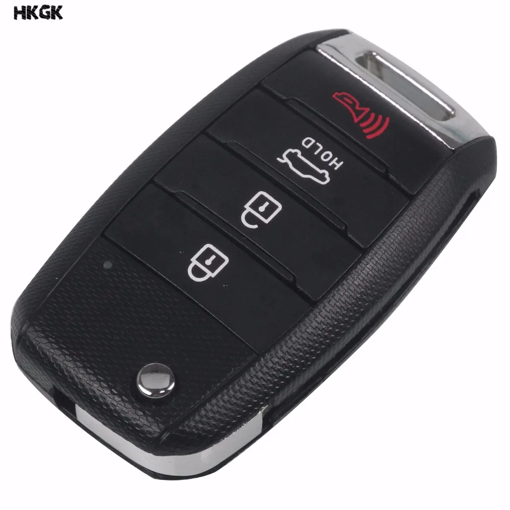 4 кнопки раскладной дистанционный ключ оболочка замена для KIA K2 K3 K5 Carens Cerato Forte