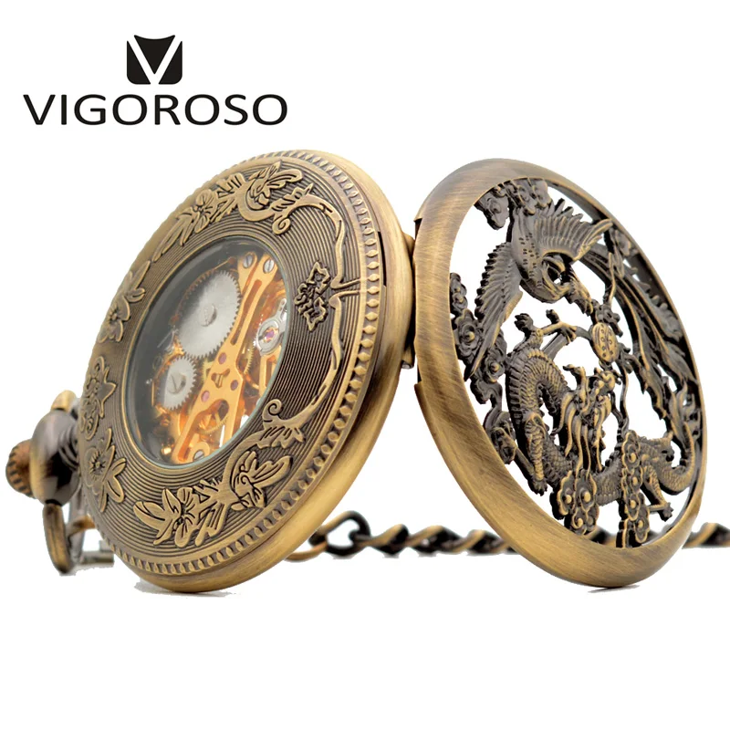 Новинка бронзовые стальные винтажные Ретро стимпанк скелетоны дизайнерские