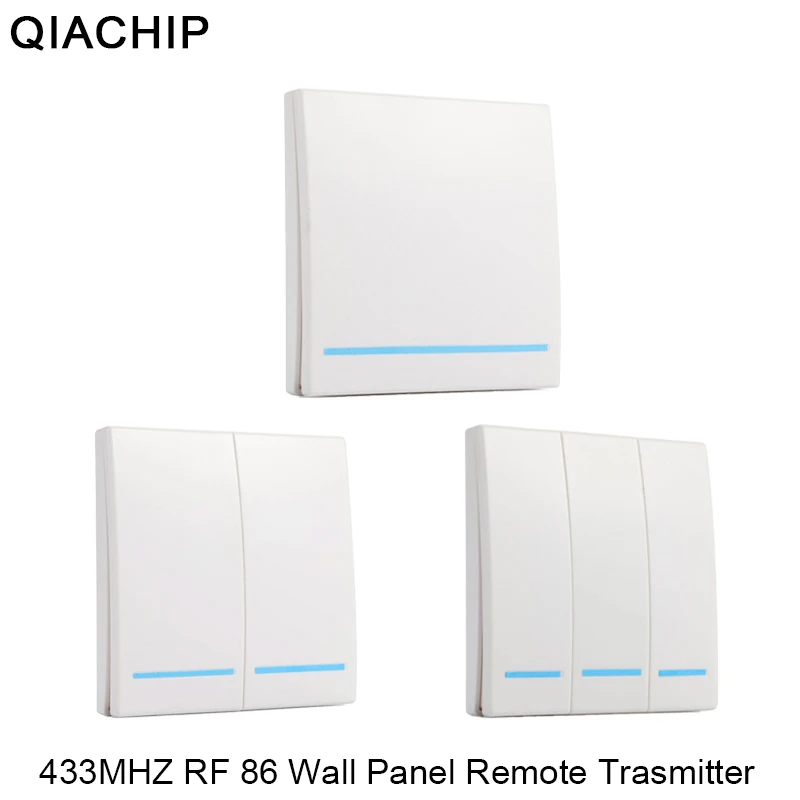 QIACHIP AC 220 V Беспроводной стены Панель удаленного Управление передатчик номер