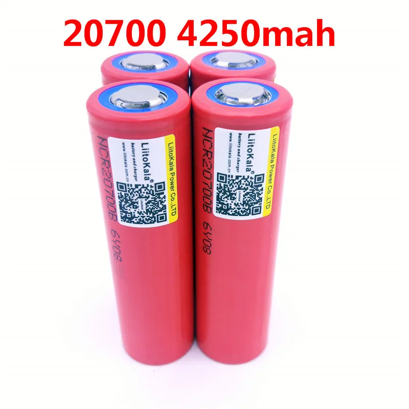 2 шт./лот Liitokala 20700B 20700 4250 мАч батарея NCR20700B высокой скорости 20A 20700|liitokala battery| |