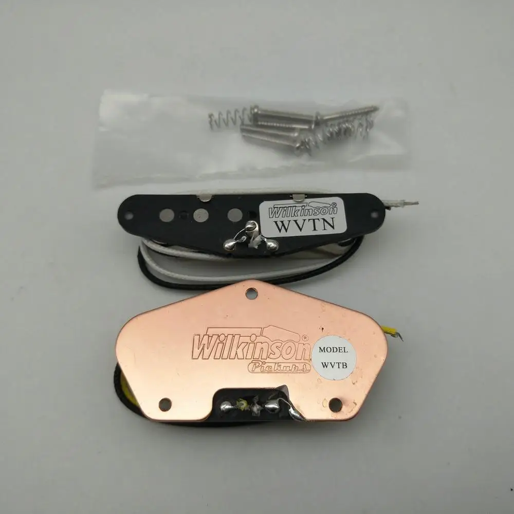 Wilkinson WVT Alnico5 звукосниматели Tele стиль шеи и моста электро гитары звукосниматели серебро 1 комплект