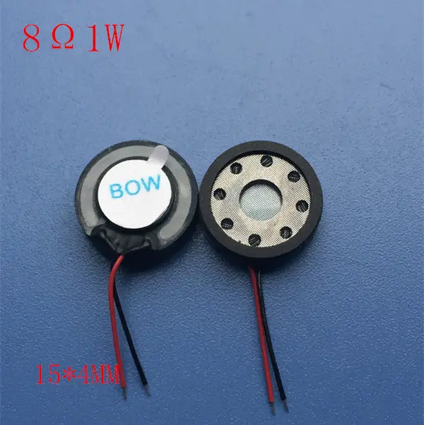 2 шт. 15 мм * 4 8ohm 8R 1 Вт круглый динамик аудио стерео сабвуфер рог для