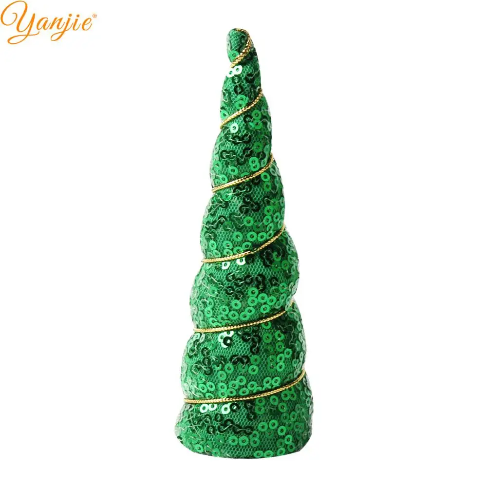 Green 1 шт., 5 дюймов, с блестками, с рогом единорога для девочек, повязки на голову для детей, год, подарок на Рождество, день рождения, вечеринку, Женский ободок для волос, аксессуары для волос - Цвет: Green