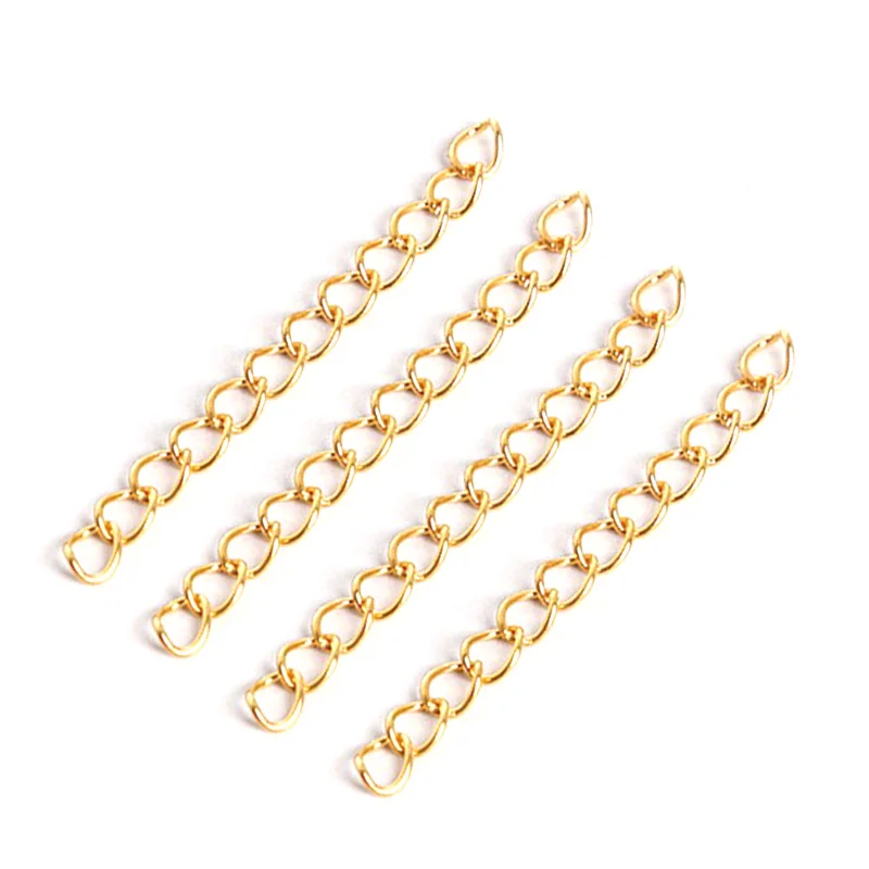 100 шт. 5 цветов цепь с вытянутыми звеньями хвост Extender ювелирных изделий Разъем для