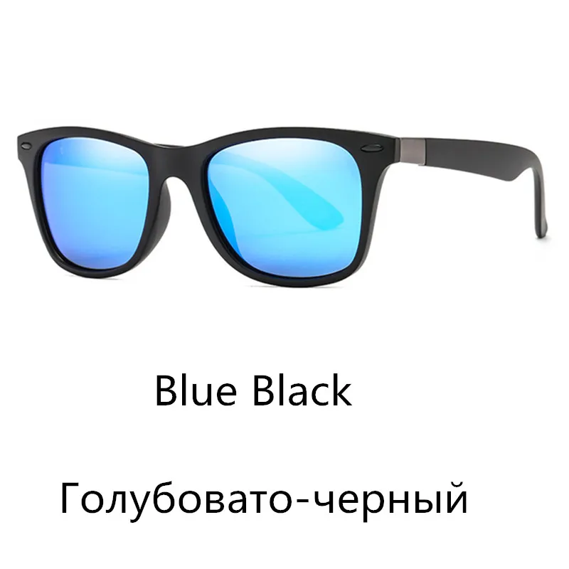 Blue Black Роскошные брендовые поляризованные солнцезащитные очки для мужчин, крутые винтажные мужские спортивные солнцезащитные очки для женщин, солнцезащитные очки, очки Gafas De Sol - Цвет линз: Blue Black