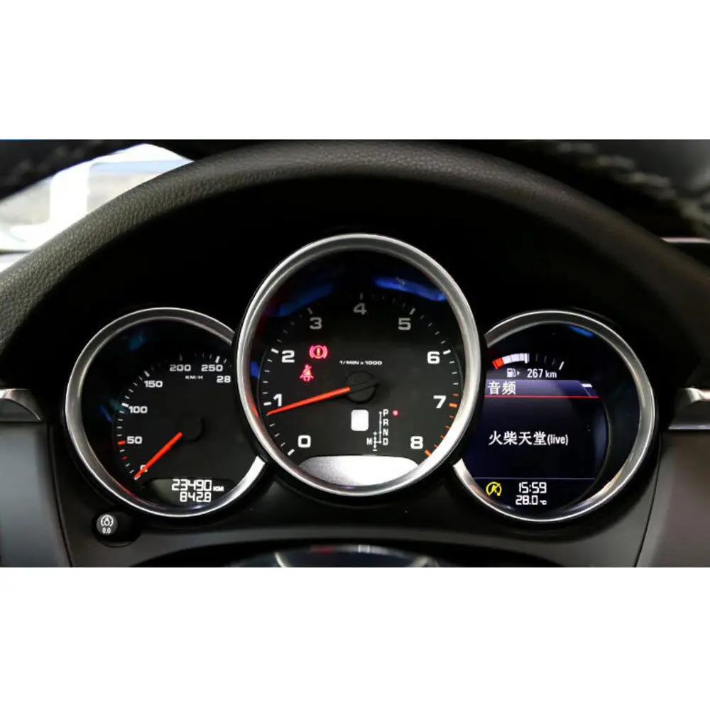 Обшивка для салона автомобиля приборной панели декоративное кольцо отделка Porsche