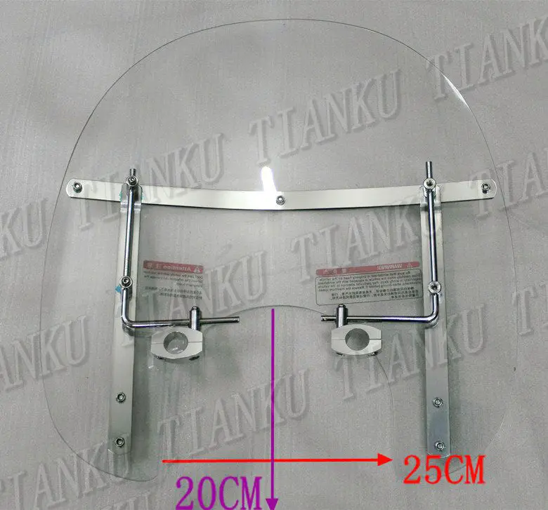 Новое ветровое стекло для мотоцикла Honda Shadow Spirit Saber Aero ACE Steed VLX 400 600 1100 DLX VTX1300 1800 Magna