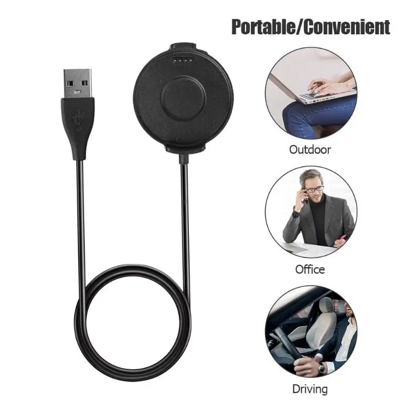 

1 м Магнитный USB-кабель для зарядки настольное зарядное устройство док-станция Подставка для Ticwatch Pro умные часы зарядное устройство