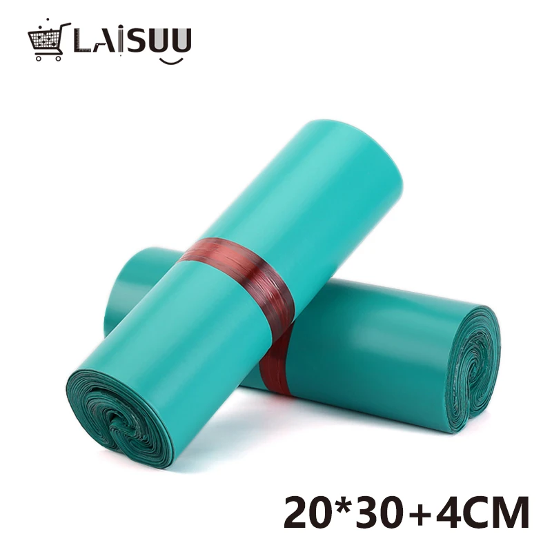 100 шт. 7 8*11 8 дюймов/20*30 см Teal Green Poly Mailers Boutique доставка сумки от кутюр