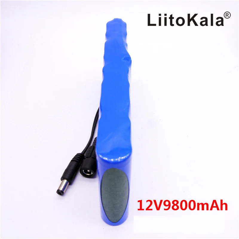 Супер перезаряжаемый аккумулятор HK LiitoKala 12 В 9800 мАч 18650 постоянного тока 6 в