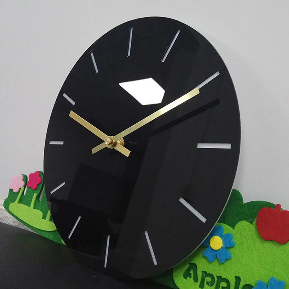 Модные DIY акриловые съемные настенные часы современный дизайн большие круглые декоративные часы для гостиной кухни