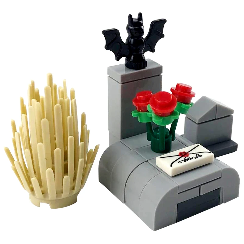 Блокировочные блоки MOC Creator конструктор для Хэллоуина гравировка кирпичи