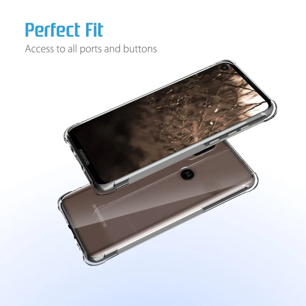 SLEO for Motorola Moto P40 Case Ultra Thin Transparent Soft TPU Back Cover Silicone |