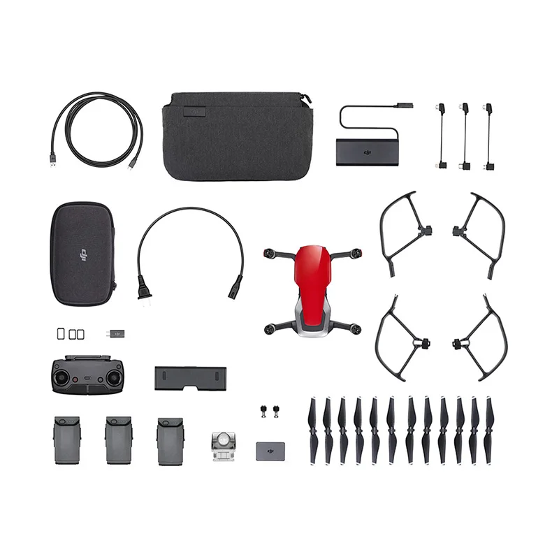 DJI Mavic Air/Air Combo складной FPV Дрон RC Квадрокоптер с 4K HD камерой мини-Дрон и 8 Гб внутреннего хранения - Цвет: Air Red Combo