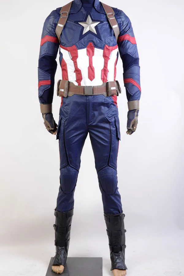 Мстители Капитан Америка 3 костюм Civil War Steve Rogers Косплей Костюм для взрослых мужчин новинка
