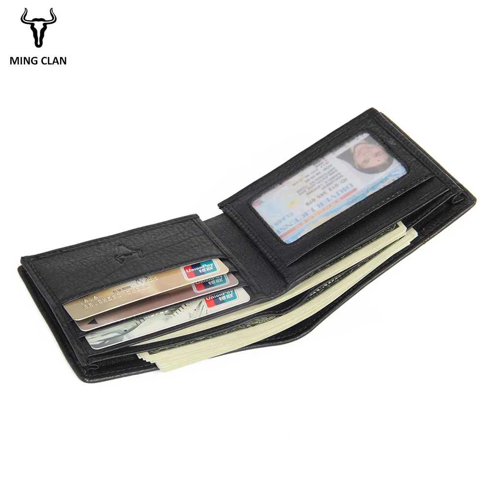 Mingclan Slim Wallet Men Wallets Small Money Purse Wallet Credit Card Holder Design Dollar Price Male Coin Bag Zipper Bag Pocket