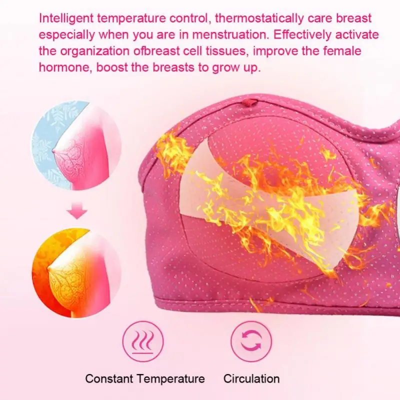Электрический массажер для груди нагревающий вибрацию стимулятор увеличения