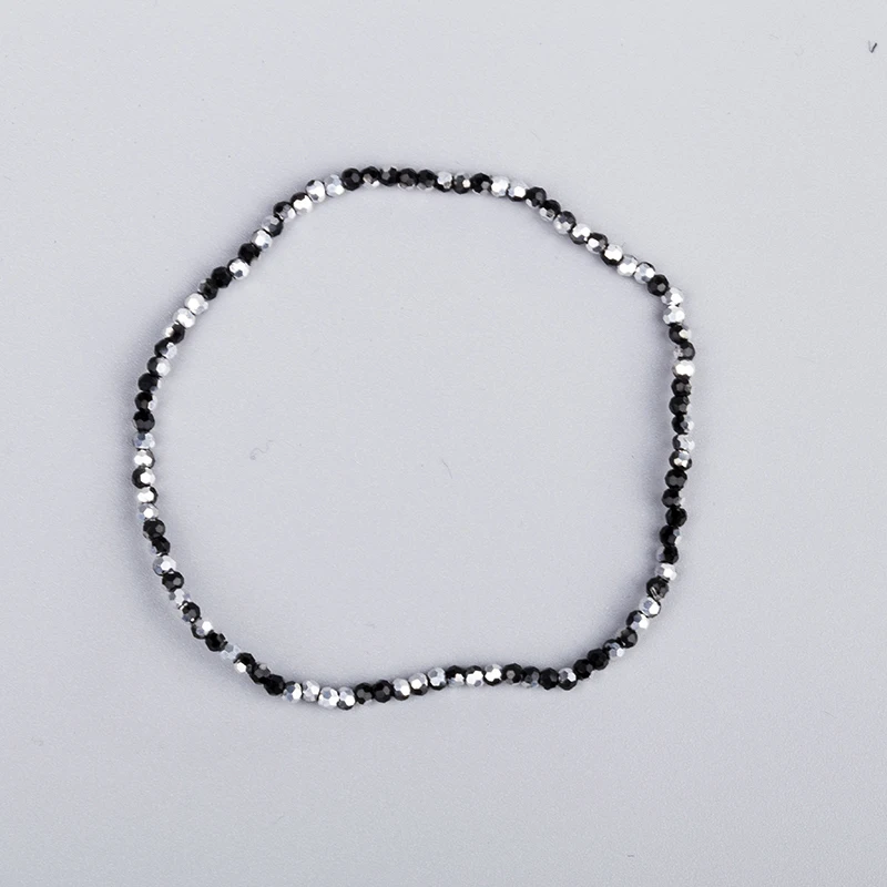 Женский тонкий браслет INKDEW 1 миллиметровый эластичный из бисера ручной работы