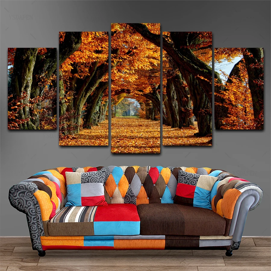 

HD print olieverf Film modulaire foto Scenery poster kind room decor woondecoratie 5 stks canvas art z478