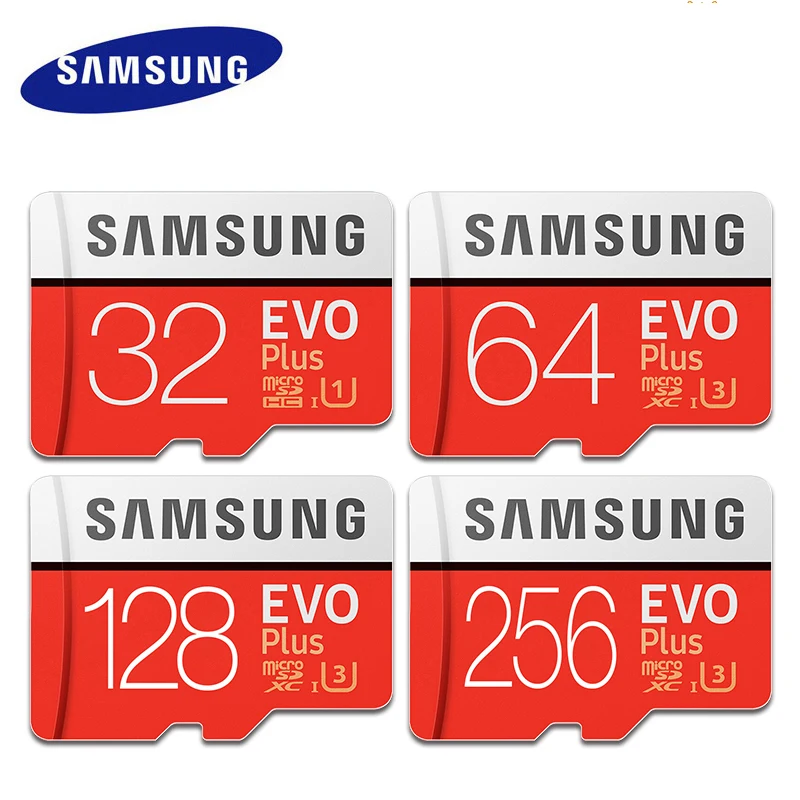 Карта памяти samsung EVO UHS-3, 256 ГБ, 128 ГБ, 64 ГБ, U3, Micro SD карта, 32 ГБ, U1, C10, флеш-карта TF, карта памяти Microsd, высокая скорость для 4K