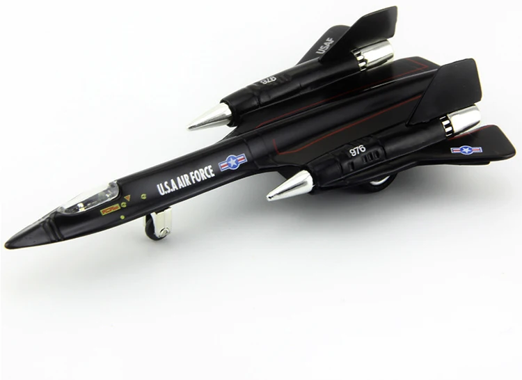 Игрушка черная птица SR-71 модель истребителя высокая высота высокая скорость исследования модель самолета полная спина функция дети хобби игрушки